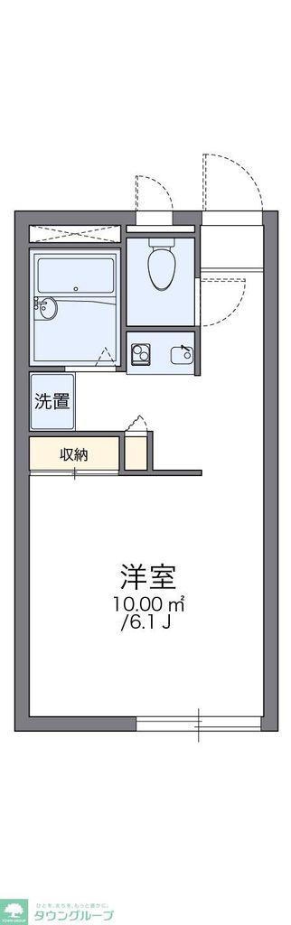 レオパレスみずき(1K/2階)の間取り写真