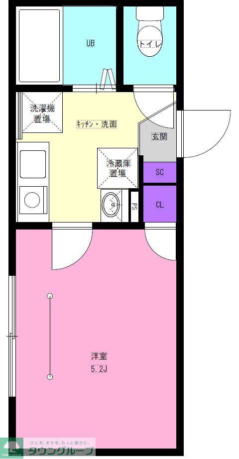 HONGO PARK TERRACE(1K/2階)の間取り写真