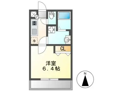 リブリ・千成(1K/2階)の間取り写真