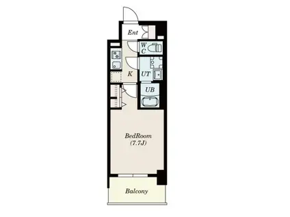 S-RESIDENCE堀田BEAUTE(1K/9階)の間取り写真