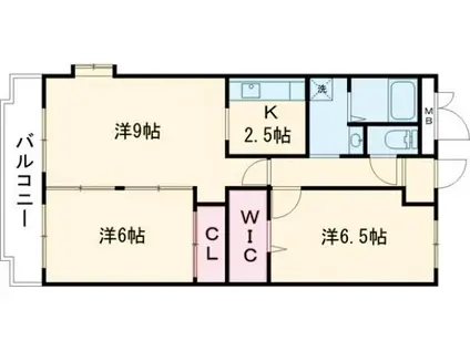 パロス135(2LDK/2階)の間取り写真