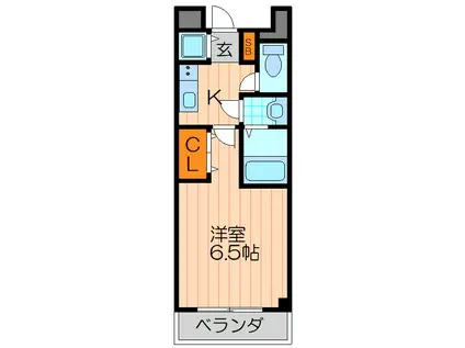 リアライズ門真本町(1K/8階)の間取り写真