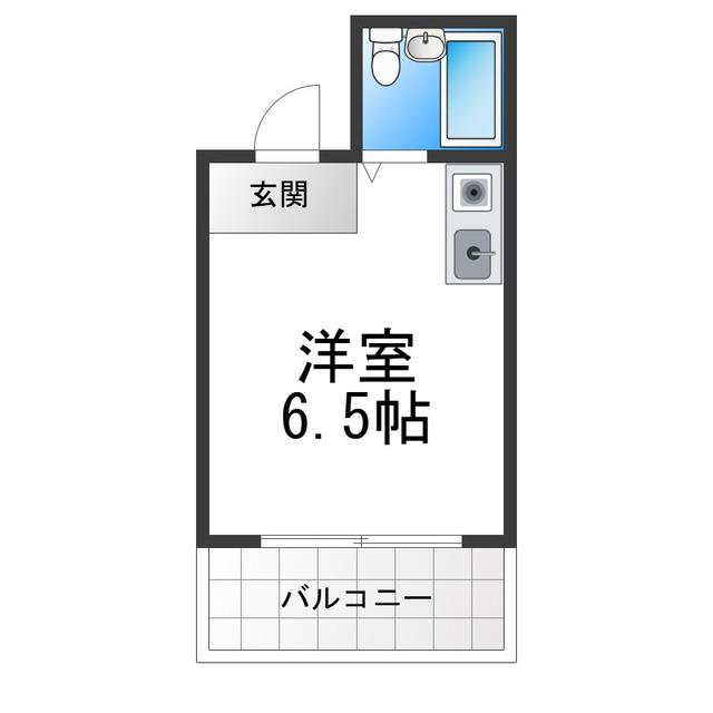 リバーヒル堺(ワンルーム/4階)の間取り写真