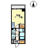 ベレーサ築地口ステーションタワ(ワンルーム/8階)の間取り写真