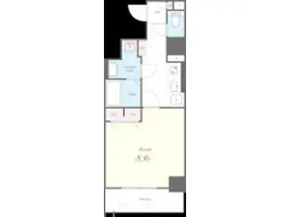 ピタゴラ箱崎(1K/3階)の間取り写真