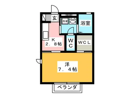 SHA MAISON NAITOH(1K/2階)の間取り写真