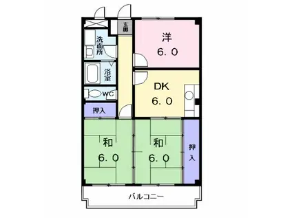 シャトレ純(3DK/3階)の間取り写真