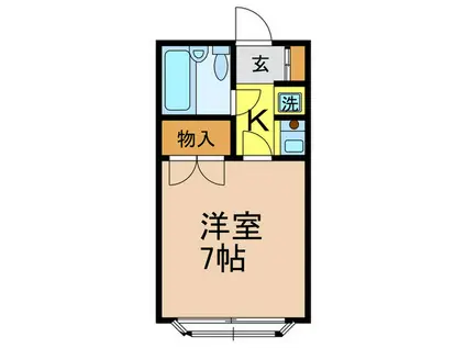 西池袋シティーホームズ(1K/2階)の間取り写真