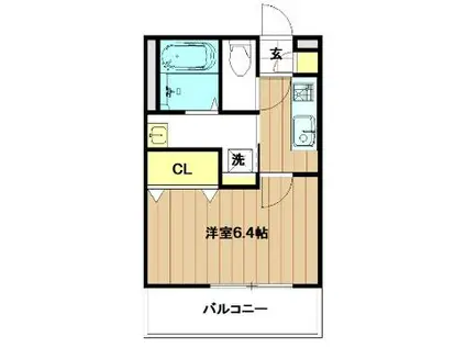 AREGRIA MOMODANI(1K/2階)の間取り写真