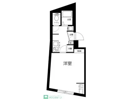 KI-FLAT永福町(1K/2階)の間取り写真