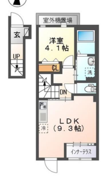 ヒルステージ野方(1LDK/2階)の間取り写真