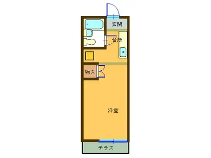 フォーマルハウト(ワンルーム/1階)の間取り写真