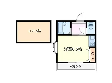 ホワイトビレッジ(ワンルーム/1階)の間取り写真