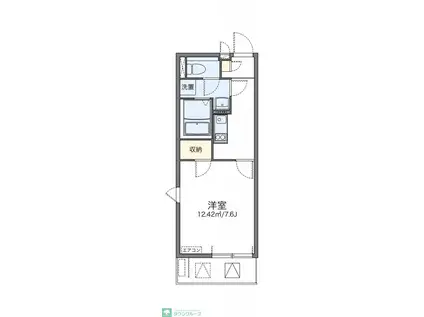 レオネクストドミールA(1K/2階)の間取り写真