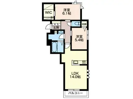 PREMIAS(2LDK/3階)の間取り写真