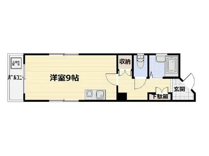 パルテノン飛鳥アネックス(ワンルーム/3階)の間取り写真