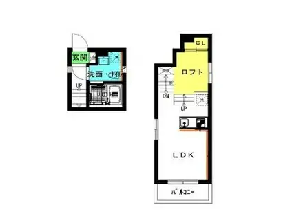 CHEZ MOI(ワンルーム/2階)の間取り写真