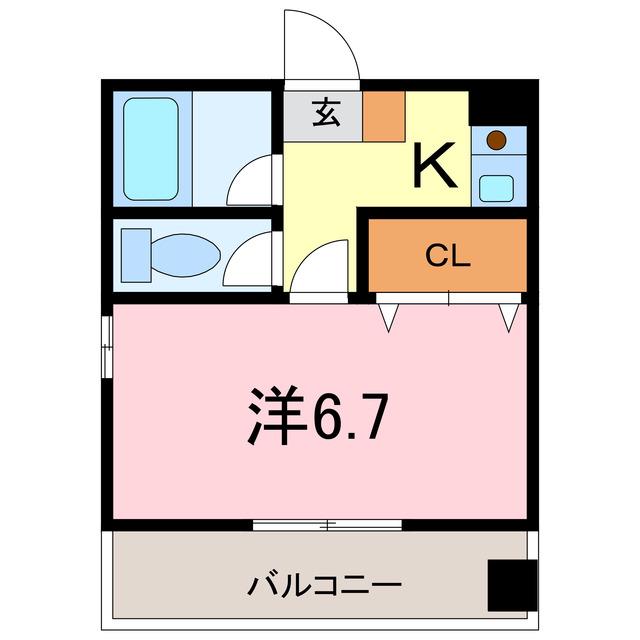 オーエムビル(1K/3階)の間取り写真
