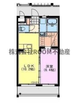 STILL上東(1LDK/1階)の間取り写真