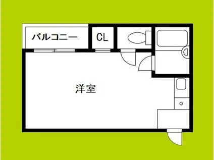キューブ西加賀屋(ワンルーム/4階)の間取り写真
