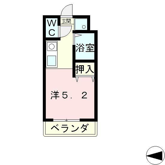 MAISON DE BIEN(1K/3階)の間取り写真