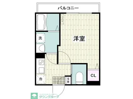 フルセイルさがみ野III(1K/1階)の間取り写真