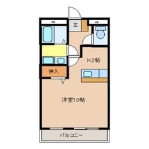 クライムドア(ワンルーム/1階)の間取り写真