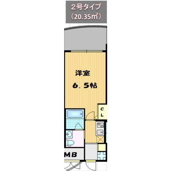 セレニテ梅田北(1K/11階)の間取り写真