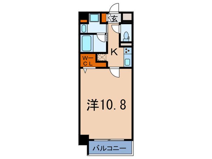 シャルマンミューズ(1K/1階)の間取り写真
