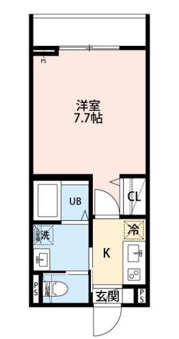 ROBOT HOME 南千住(1K/2階)の間取り写真