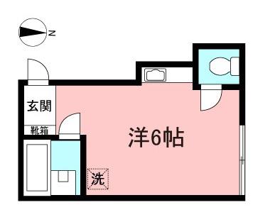 山形屋ビル(ワンルーム/3階)の間取り写真