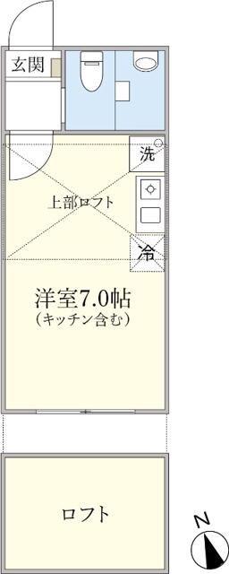 リベロ新江古田(ワンルーム/2階)の間取り写真