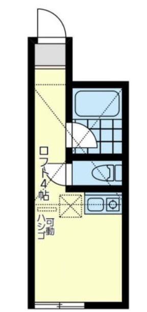 ユナイト市場デザートフォックス(ワンルーム/1階)の間取り写真