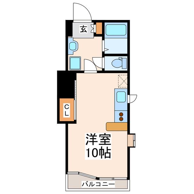 シハラマンションBビルド(ワンルーム/4階)の間取り写真