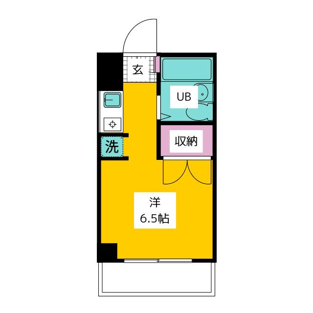 アリビオ南橋本(ワンルーム/3階)の間取り写真