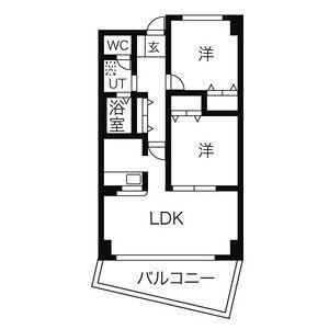 エムズハウス(2LDK/7階)の間取り写真