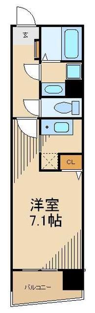 ルフェール文京(1K/4階)の間取り写真