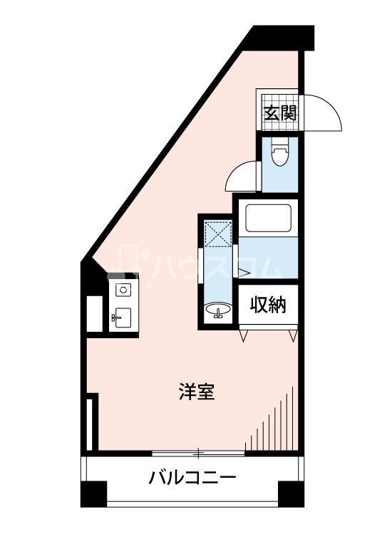 祐伸平尾ビル(ワンルーム/6階)の間取り写真