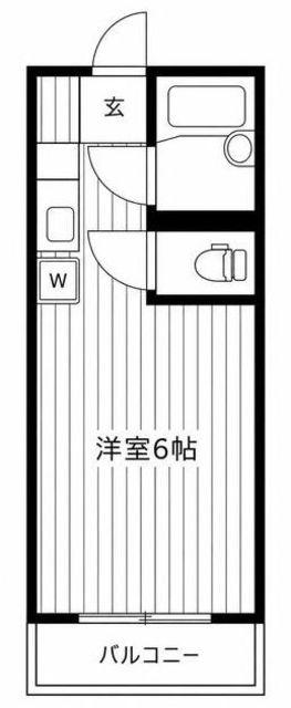 セントラルコーポクロッカスC館(1K/3階)の間取り写真