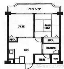 第4エンシンハイツ(2DK/3階)の間取り写真