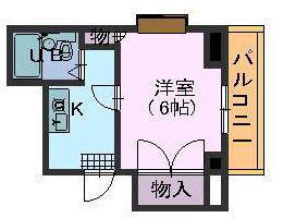 セレーブル平針(1K/4階)の間取り写真