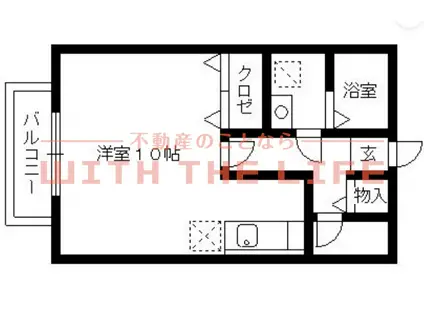 セゾンコート壱番館(ワンルーム/1階)の間取り写真