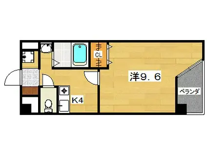 MPLAZA津田駅前11番館(1K/2階)の間取り写真