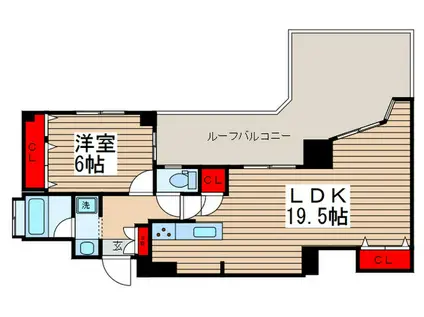 ガーデンハウス高砂(1LDK/2階)の間取り写真