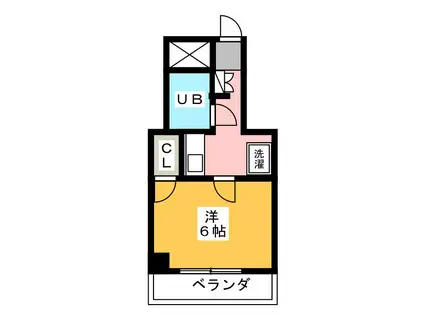 日神パレステージ浦和(1K/3階)の間取り写真