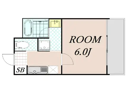 MERCADO京都(ワンルーム/6階)の間取り写真