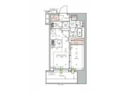 SYFORME KAWASAKI(1DK/3階)の間取り写真