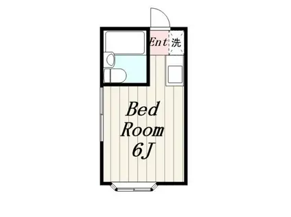 メゾンM&K(1K/1階)の間取り写真