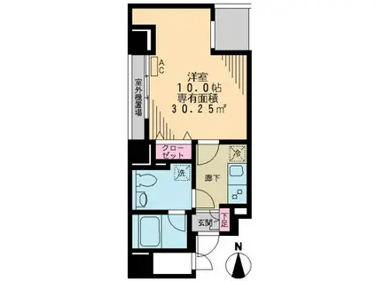 JZ TOWER(1K/5階)の間取り写真