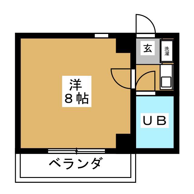 マンションパリジェンヌ(1K/3階)の間取り写真